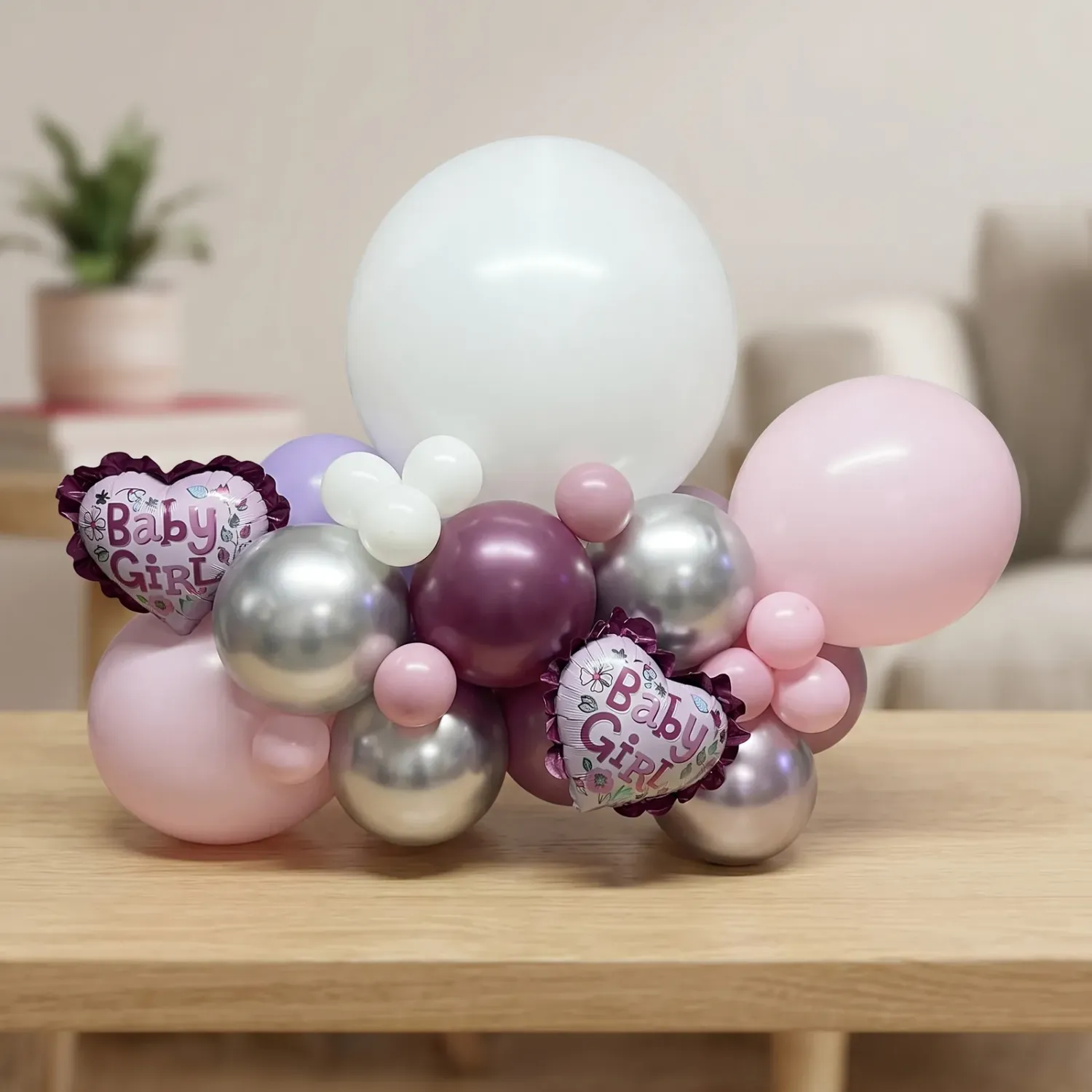 Baby Girl Balloon Garland