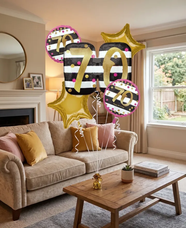 70th Birthday Number Set